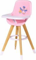 Zapf BABY born Highchair - Doll high chair - 3 yr(s) - Pink - White - Wood - Baby doll - BABY born - Child