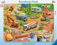 Ravensburger Kinderpuzzle - 06058 Arbeit auf der Baustelle - Rahmenpuzzle für Kinder ab 3 Jahren, mi