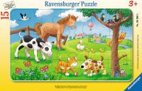 Ravensburger 6066 Puzzle Knuffige Tierfreunde 15 Teile