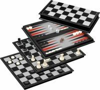 Philos 2506 Schach-Backgammon-Dame-Set magnetisch