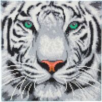 Craft Buddy Ltd. Crystal Art Schneetiger 30x30 cm