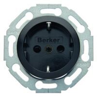 Berker Hager 474521 - Type F - Black - Duroplast - Plastic - 250 V - 16 A - 50 - 60