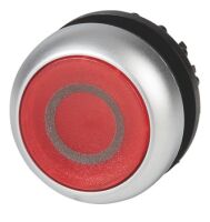 Eaton M22-DL-R-X0 - Pushbutton switch - Black,Metallic,Red - IP66 - IP67 - IP69 - 29.7 mm - 29.7 mm - -25 - 70 °C