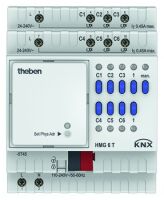 Theben HMG 6 T KNX - Heating actuator - DIN rail-mounted - 6 channels - IP20 - White - 110 - 240 V