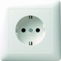 GIRA 044027 - CEE 7/3 - 1 module(s) - CEE 7/4 - White - T.N.O. - 250 V