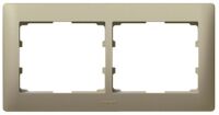 Legrand RAHMEN 2-FACH HORIZONTAL TITAN (771402 GALEA TI)