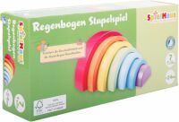 VEDES Großhandel GmbH - Ware SpielMaus Holz Regenbogen Stapelspiel