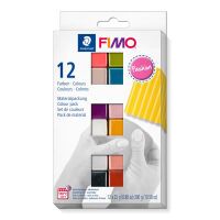 STAEDTLER FIMO 8023 C - Modeling clay - Black - Blue - Copper - Gold - Pearl - Pink - Rose - Silver - Taupe - Violet - 12 pc(s) - 12 colours - 110 °C - 30 min