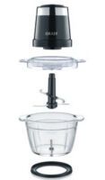 Graef CH502EU - Black - Cheese,Fruits,Meat,Vegetables - Stainless steel - Glass - 1 L - 500 W