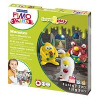 STAEDTLER FIMO kids 8034 - Modelling clay - Green,Red,White,Yellow - Child - 4 pc(s) - 4 colours - 42 g