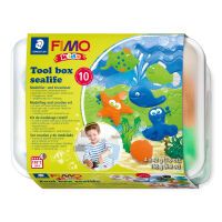 STAEDTLER FIMO 8039 - Modeling clay - Blue - Green - Orange - White - Children - 4 pc(s) - 4 colours - 110 °C