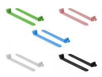Delock 18828 - Releasable cable tie - Silicone - Assorted colors - 8 cm - 11 mm - 1.5 mm