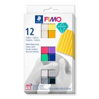 STAEDTLER FIMO 8013 C - Modelling clay - Black - Blue - Gold - Green - Grey - Purple - Red - Silver - White - Yellow - 12 pc(s) - 300 g - 25 g - 12 pc(s)