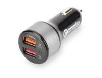 Ednet QuickCharge 3.0 AutoLadeadapter DualPort schwarz (84103)