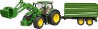 Bruder, John Deere 7930 mit Anhänger 3055/3155, 80,5x17,5x20 cm, 3 Teile	