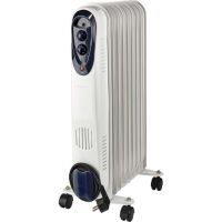 Nedis MobilerÖl Radiator| 800 1200 2000 W| 9 Fins| Verstellbares Thermostat| 3