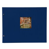 Goldbuch Bella Vista blau  39x31 Schraubalbum 40 weiße Seiten Archivierung -Fotoalben-