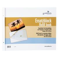 Goldbuch Ersatzblock       38x30 30 Seiten weiß + Schrauben 83078 Archivierung -Fotoalben-