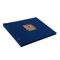 Goldbuch Bella Vista blau  30x25 Schraubalbum 40 schwarze Seiten Archivierung -Fotoalben-