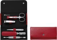 Zwilling CLASSIC INOX Druckknopf-Etui rot 5-tlg.