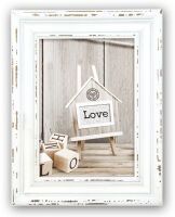 Zep Rivoli white - Wood - White - Single picture frame - Table - Wall - 13 x 18 cm - Rectangular