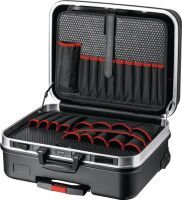 KNIPEX BIG Basic Move - Tool box - Acrylonitrile butadiene styrene (ABS),Aluminum - Black - 33 L - 20 kg - Combination lock