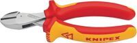 KNIPEX X-Cut - Diagonal-cutting pliers - Chromium-vanadium steel - Plastic - Red/Orange - 16 cm - 175 g