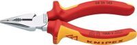 KNIPEX 0826145 - Needle-nose pliers - Metal - Plastic - Red/Orange - 14.5 cm - 145 g