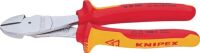 KNIPEX 74 06 200 - Diagonal-cutting pliers - Chromium-vanadium steel - Plastic - Red/Orange - 20 cm - 308 g