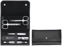 ZWILLING Druckknopf-Etui, Rindleder, schwarz, 5-tlg. ZWILLING® Classic Inox Etuis 97458-004-0