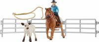 Schleich Farm World     42577 Team Roping mit Cowgirl Schleich