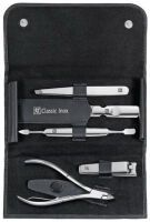 Zwilling CLASSIC INOX Druckknopf-Etui, schwarz, 5-tlg. 97436-004-0