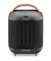 De Longhi HFX30C18.AG - Fan electric space heater - Ceramic - Indoor - Floor - Black - Gray - Rotary