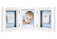 PEARHEAD Babyabdruck Tischbilderrahmen "Baby Deluxe" für 1 Foto und Hand- und Fußabdruck