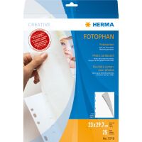HERMA Photo cardboard 230x297 mm white 25 sheets - 230 x 297 mm - White - Paper - Portrait - 1 pc(s)