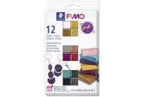 STAEDTLER Modelliermasse "Fimo Effect" Sparkle 12er Kartonetui