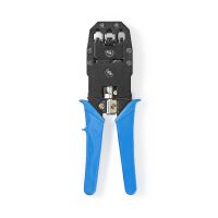 Nedis Crimp pliers / CAT5 / CAT5e / CAT6 / CAT6a / RJ10 / RJ11 / RJ45 / Abziehen / Schneiden / Zange / ABS / Stahl / Blau