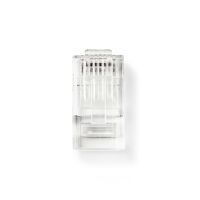 Nedis RJ45-Stecker / Stecker / Stranded UTP CAT5 / Gerade / Vergoldet / 10 Stück / PVC / Transparent / Box