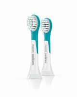 Philips Sonicare For Kids Compact sonic toothbrush heads HX6032/33 - 2 pc(s) - Black - White - Medium - Rubber