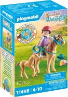 PLAYMOBIL 71498 Kind mit Pony und Fohlen