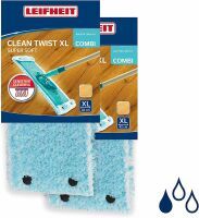 Leifheit 2er Set Wischbezug Clean Twist XL super soft