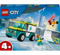 LEGO® City 60403 Rettungswagen und Snowboarder