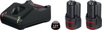 Bosch 1 600 A01 9R8 - Battery & charger set - Lithium-Ion (Li-Ion) - 2 Ah - 12 V - Bosch - Black