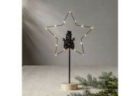 STAR TRADING Standleuchte Glima Schnee25x42