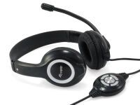 Equip Headset USB    245301 2m Kabel,Mikro,int.Bed.Stereo sw (245301)