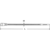 Multipack Haupa KABELBINDER NATUR M. ÖSE 4,6MM (262826     205X4,2MM) - 100 Stück