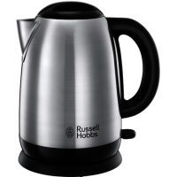 Russell Hobbs Adventure - 1.7 L - 2400 W - Black,Silver - Plastic,Stainless steel - Water level indicator - Overheat protection