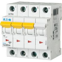 Eaton Leitungsschutzschalter D, 25A, 440V, IP20 (PLSM-D25/3N-MW)