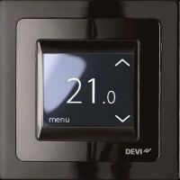 Devi 140F1069 Uhren-Thermost. reg Touch schwarz Touch-Di