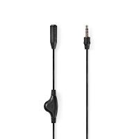 Nedis Stereo-Audiokabel / 3.5 mm Stecker / 3.5 mm Buchse / Vernickelt / 1.00 m / Rund / Label